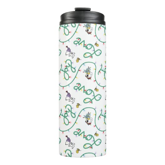 Bouteilles Isothermes cacahuètes | Motif d'amour de Noël brillant et bri (Devant)