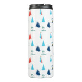 Bouteilles Isothermes cacahuètes | Ski d'hiver Motif des pistes (Dos)