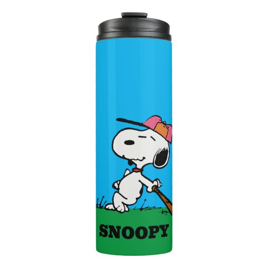 Bouteilles Isothermes cacahuètes | Snoopy at Bat (Devant)