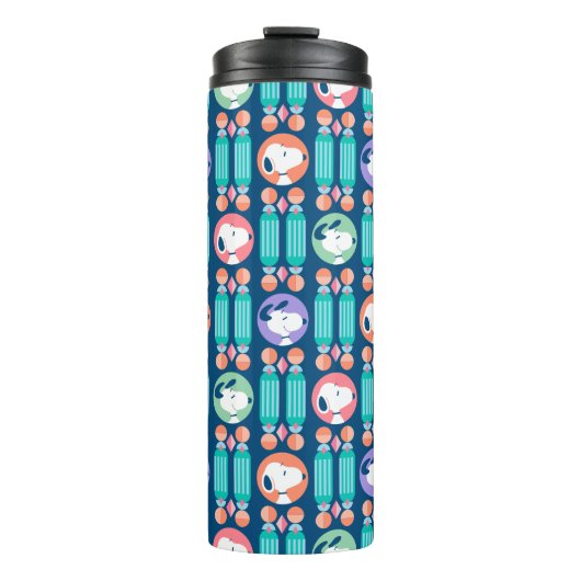 Bouteilles Isothermes cacahuètes | Snoopy Dark Blue Deco Dreams Motif (Devant)