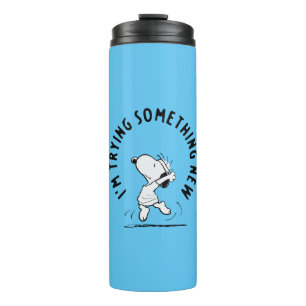 Bouteilles Isothermes cacahuètes   Snoopy Essayer Quelque Chose De Nouve