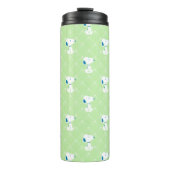 Bouteilles Isothermes cacahuètes | Snoopy Green Deco Dreams Motif (Devant)