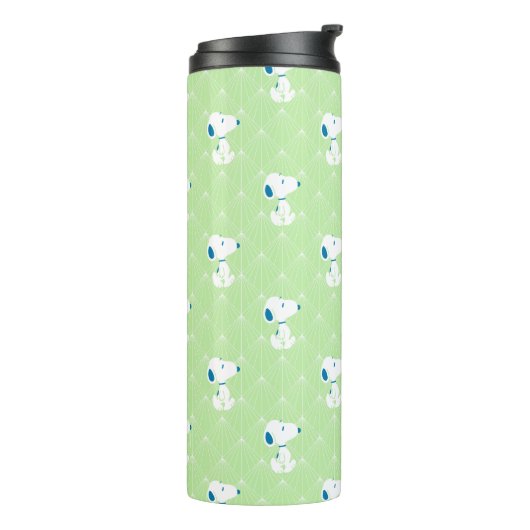 Bouteilles Isothermes cacahuètes | Snoopy Green Deco Dreams Motif (Tourné sur la gauche)