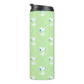 Bouteilles Isothermes cacahuètes | Snoopy Green Deco Dreams Motif (Tourné sur la droite)