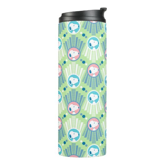 Bouteilles Isothermes cacahuètes | Snoopy Mint Green Deco Dreams Motif (Tourné sur la gauche)
