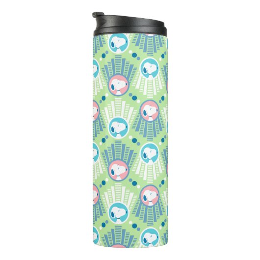 Bouteilles Isothermes cacahuètes | Snoopy Mint Green Deco Dreams Motif (Tourné sur la droite)