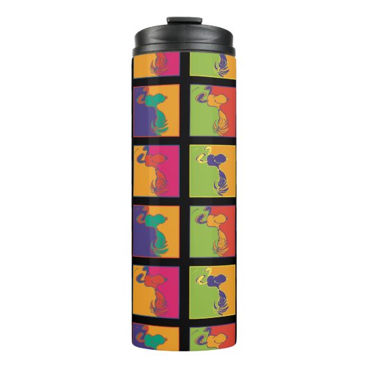 Bouteilles Isothermes cacahuètes | Snoopy Pop Art Moderne (Devant)
