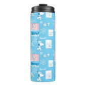 Bouteilles Isothermes cacahuètes | Snoopy Snow Day Motif (Devant)