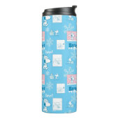 Bouteilles Isothermes cacahuètes | Snoopy Snow Day Motif (Tourné sur la gauche)