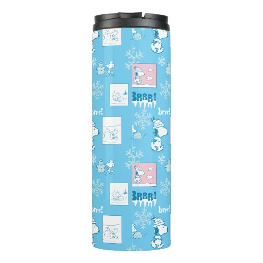 Bouteilles Isothermes cacahuètes | Snoopy Snow Day Motif (Dos)