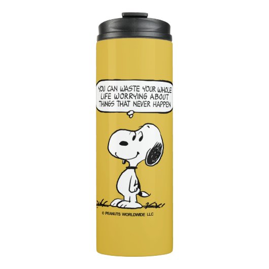 Bouteilles Isothermes cacahuètes | Snoopy Vous ne pouvez pas regarder to (Devant)