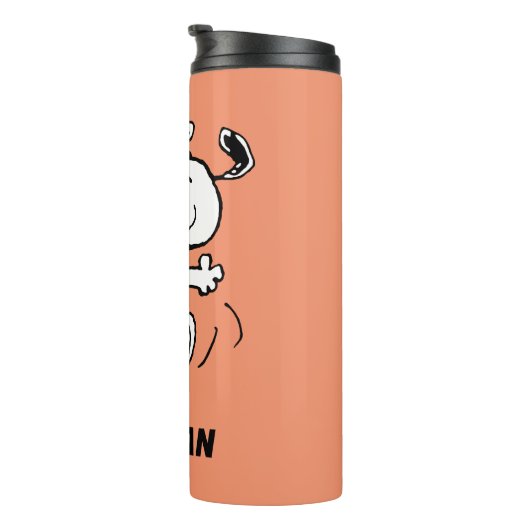 Bouteilles Isothermes cacahuètes | Une Danse Heureuse Snoopy | Ajouter V (Tourné sur la droite)