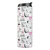 Bouteilles Isothermes cacahuètes | Valentine Heart Love Motif (Tourné sur la gauche)