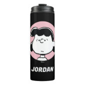 Bouteilles Isothermes cacahuètes | Visages de Lucy | Ajouter Votre Nom (Devant)