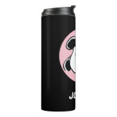 Bouteilles Isothermes cacahuètes | Visages de Lucy | Ajouter Votre Nom (Tourné sur la gauche)