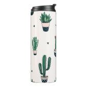 Bouteilles Isothermes Cactus décoratifs Succulents Motif sans couture (Tourné sur la gauche)