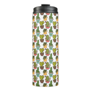 Bouteilles Isothermes Cactus et Succulents d'intérieur dans le motif de