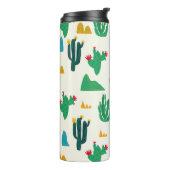 Bouteilles Isothermes Cactus Naturel : Art Folk Sans Couleur. (Tourné sur la gauche)