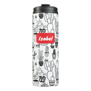 Bouteilles Isothermes Cactus Poted Plante mignon Motif cadeau personnali