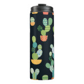 Bouteilles Isothermes Cactus seamless pattern in patchwork style with pl (Devant)