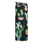 Bouteilles Isothermes Cactus seamless pattern in patchwork style with pl (Tourné sur la droite)