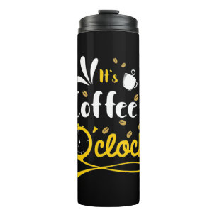 Bouteilles Isothermes Cadeau Anniversaire C'Est Café Horloge