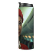 Bouteilles Isothermes Cadeau Cabine d'agent de bord personnalisé (Tourné sur la droite)