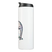 Bouteilles Isothermes Cadeau Cute Narhwal Ajouter un nom Aquarelle Illus (Tourné sur la droite)