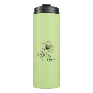 Bouteilles Isothermes Cadeau personnalisé Juin Honeysucké Fleur de naiss