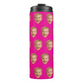 Bouteilles Isothermes Cadeau Personnalisé, Photo Personnalisée Du Visage (Devant)