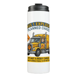 Bouteilles Isothermes Cadeau pour camionneur de classe 1 explosifs   ADR