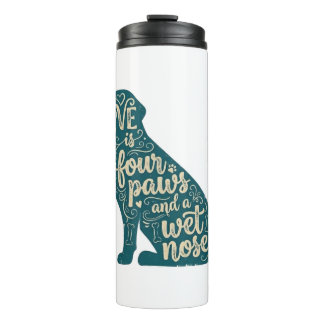 Bouteilles Isothermes Cadeau pour maman et papa de chien mignon