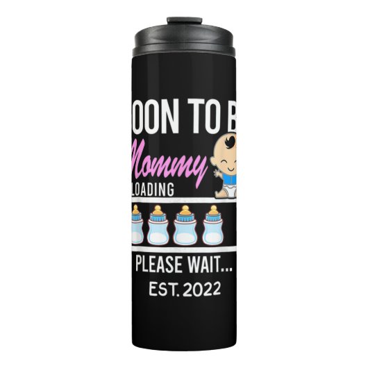 Bouteilles Isothermes Cadeau pour maman | Future maman 2022 (Devant)
