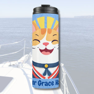 Bouteilles Isothermes Cadeaux de chats mignons nautiques pour les propri