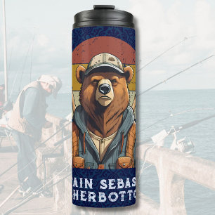 Bouteilles Isothermes Cadeaux de retraite de l'ours vintage pour le pêch
