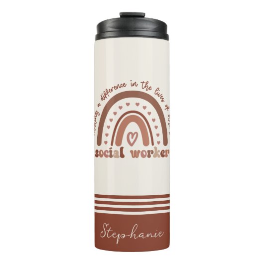 Bouteilles Isothermes Cadeaux d'évaluation personnalisés des travailleur (Devant)