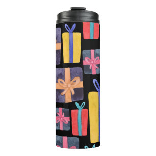 Bouteilles Isothermes Cadeaux multicolores Aquarelle transparente