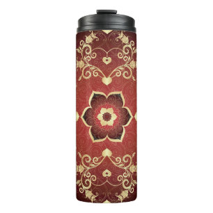 Bouteilles Isothermes Cadre rond Valentine violet or
