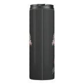 Bouteilles Isothermes Cadre Rose Goth Raven (Dos)