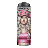 Bouteilles Isothermes Café Casquette Floral Leopard Chic (Devant)