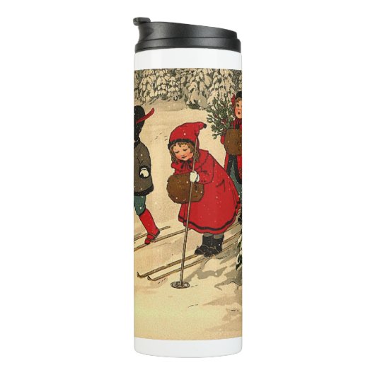 Bouteilles Isothermes Café de ski d'hiver (Tourné sur la droite)