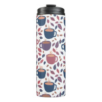 Café du matin mignon Motif coloré