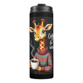 Bouteilles Isothermes Café est pour Weary Funny Giraffe Lover café (Devant)