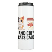 Bouteilles Isothermes Café Et Chats Calico Drôle Calico Cat (Dos)
