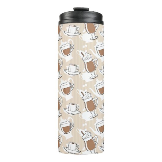 Bouteilles Isothermes Café, motif doux (Devant)