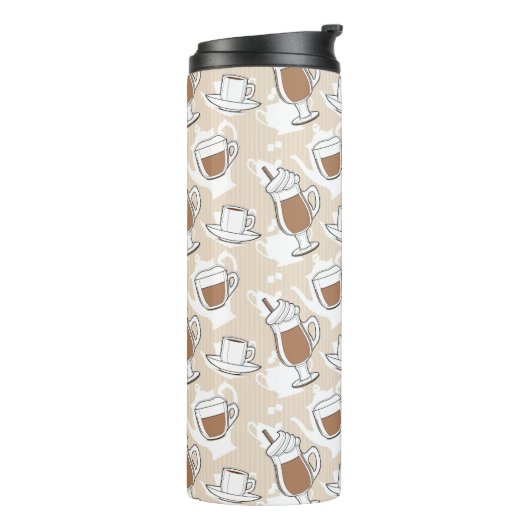 Bouteilles Isothermes Café, motif doux (Tourné sur la gauche)