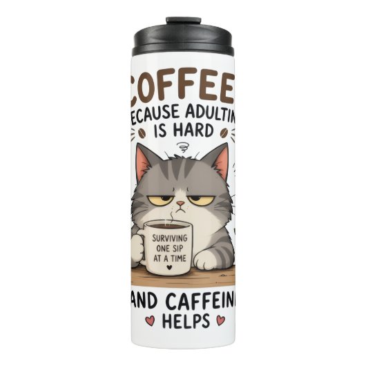 Bouteilles Isothermes Café pour chat (Devant)