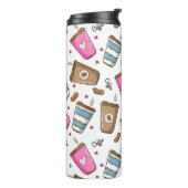 Bouteilles Isothermes Cafés, Haricots, Coeurs, Amateur De Café (Tourné sur la gauche)