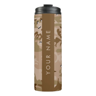 Bouteilles Isothermes Cailloux de camouflage du désert, Votre nom, Perso