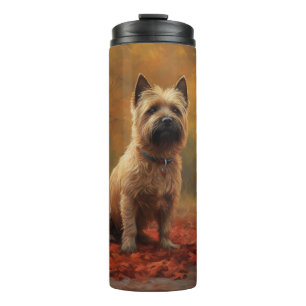 Bouteilles Isothermes Cairn Terrier en automne Leaves automne Inspire